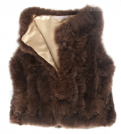 Alpaca Fur Gilet - Chestnut Thumbnail