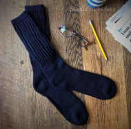 Alpaca Ribbed Socks - UK Size 7-10 Thumbnail