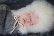 Alpaca Fur Baby Trapper Hat Thumbnail