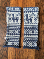Alpaca Fair Isle Fingerless Gloves Thumbnail