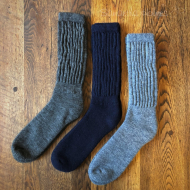 Alpaca Ribbed Socks - UK Size 7-10 Thumbnail