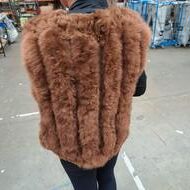Alpaca Fur Gilet - Chestnut Thumbnail