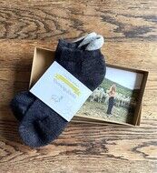 NEW! Mens Charcoal Alpaca Running Socks  Thumbnail